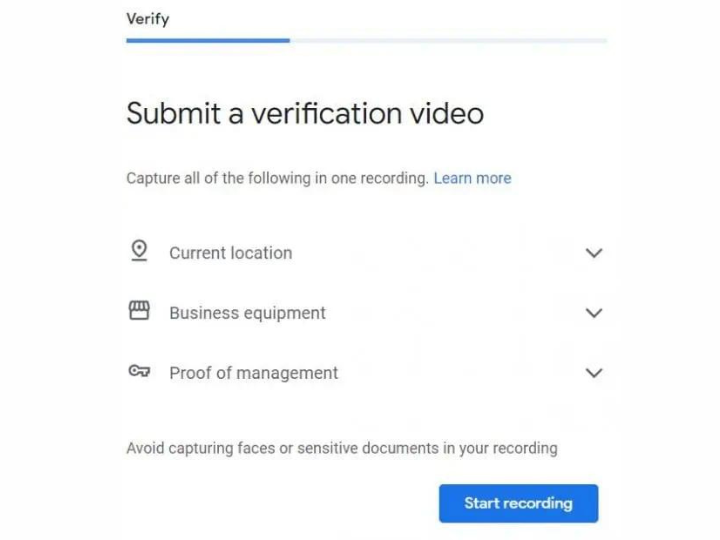 submit verification video